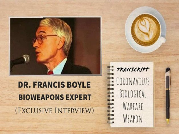 TRANSCRIPT Bioweapons Expert Dr Francis Boyles Interview On Coronavirus