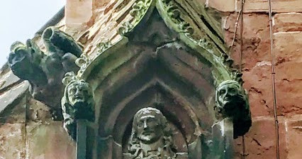 Ashmole statue, Patrick Comerford, Lichfield 2017