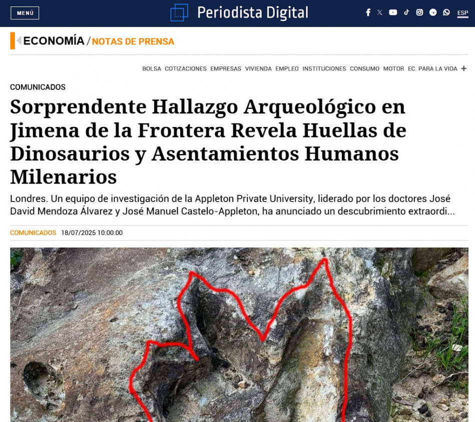 PERIODISTA DIGITAL HUELLAS DINOS